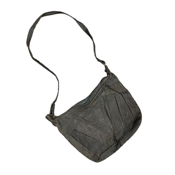 Italian Full Grain Cowhide Leather Bag boho hobo bag purse womens - Picture 2 of 12